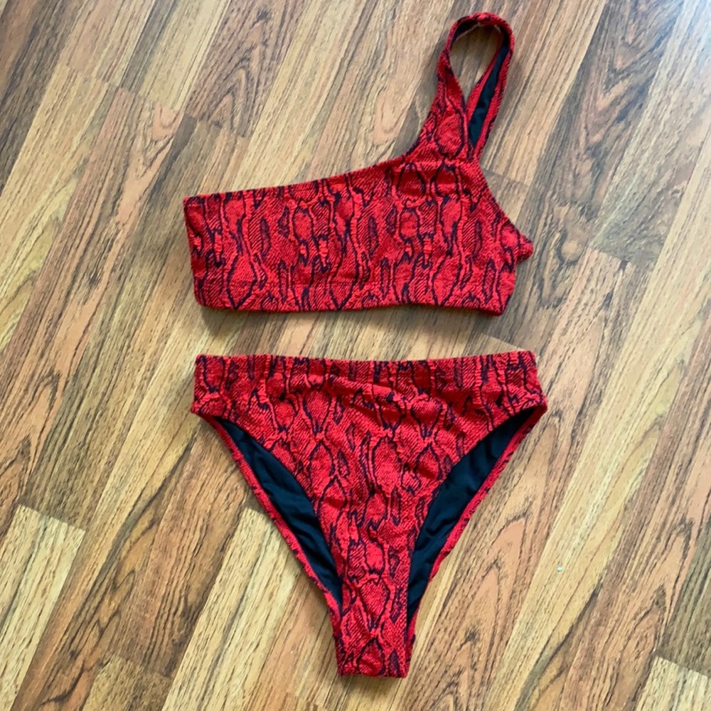 Nasty Gal snake print bikini